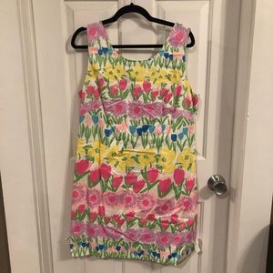 Lilly Pulitzer Line Dance dress; bows at the hem